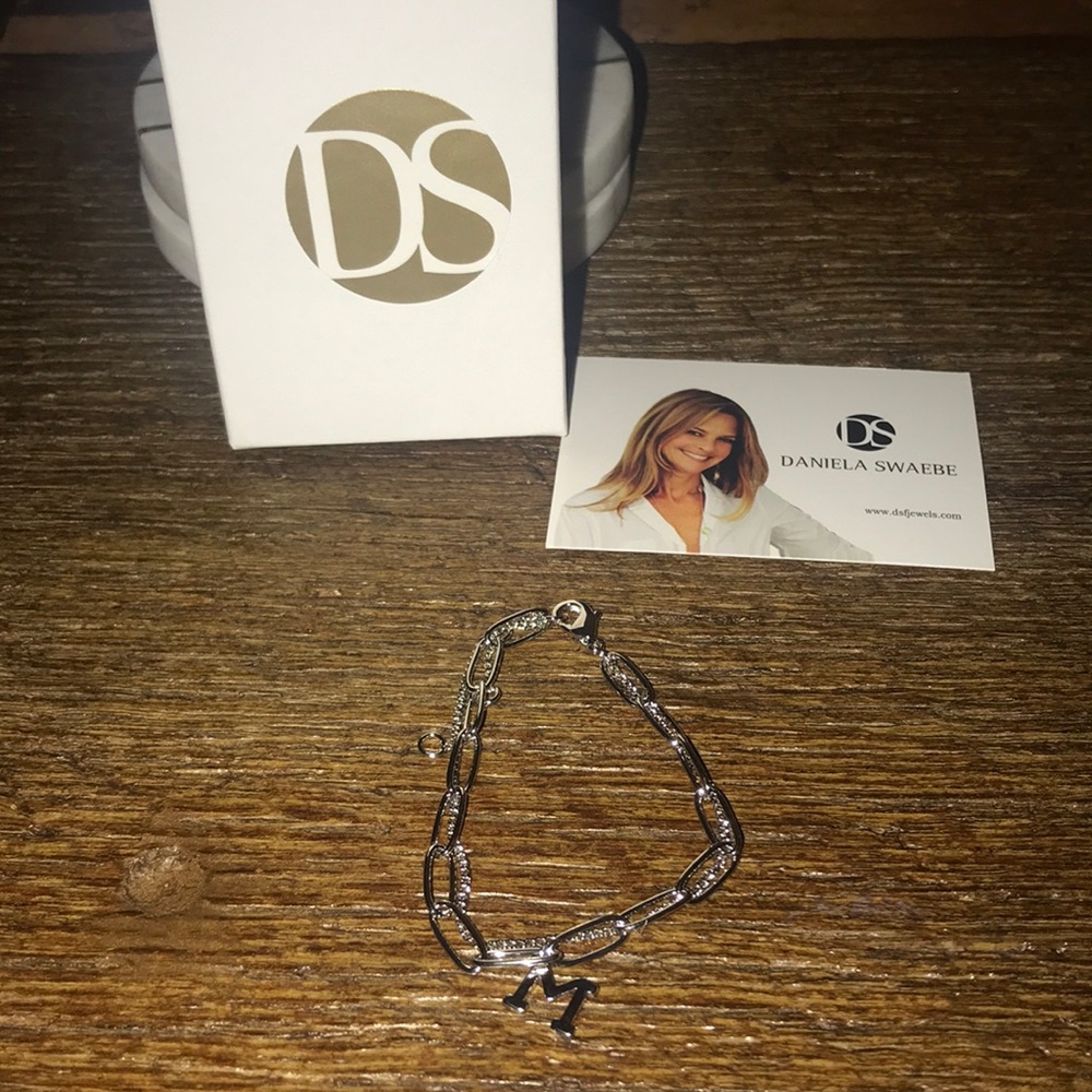 M initial bracelet